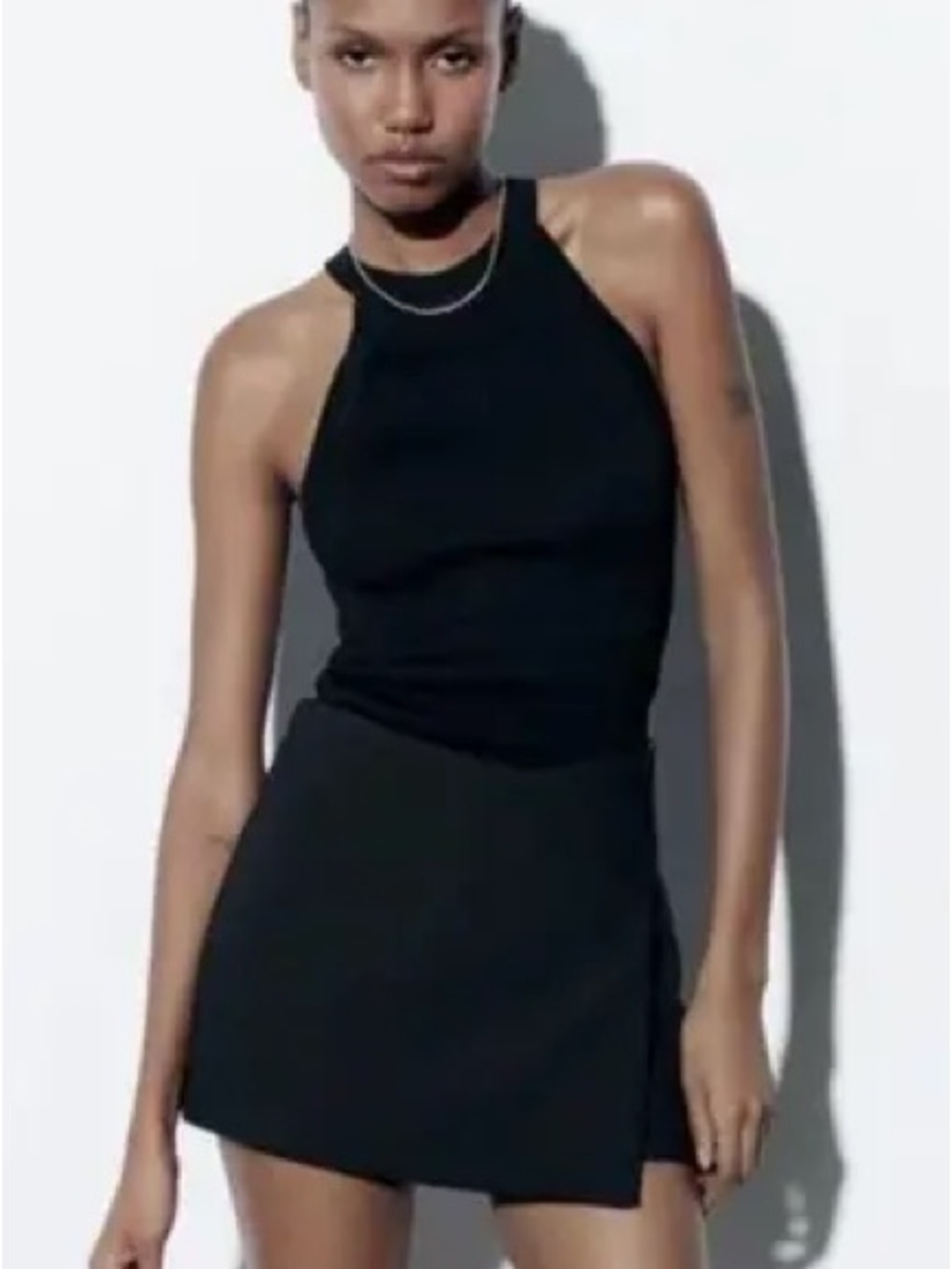 Zara black skort
